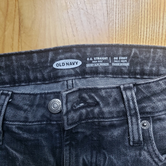 Old Navy OG straight size 8 black jeans - Picture 2 of 4